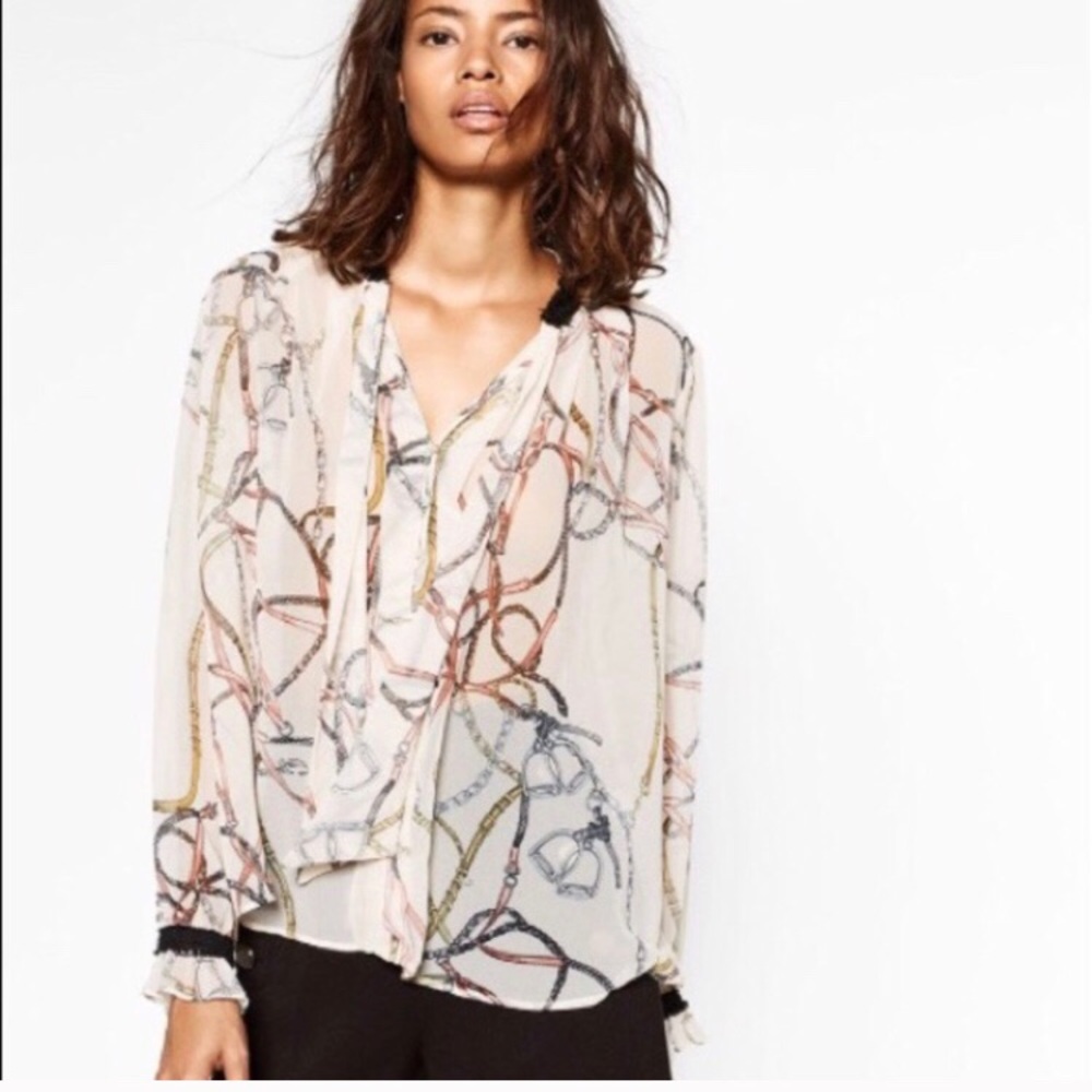 Zara Long Sleeve Blouse